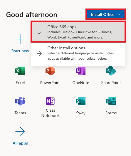 Download ms office from microsoft directly