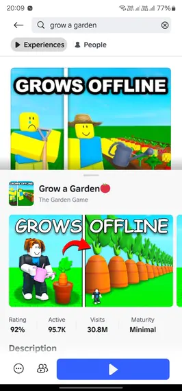 Grow a Garden game 