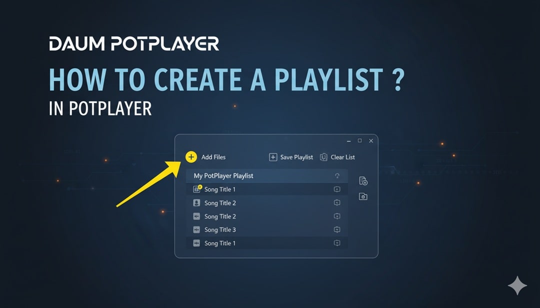 How to create a playlist in potplayer min
