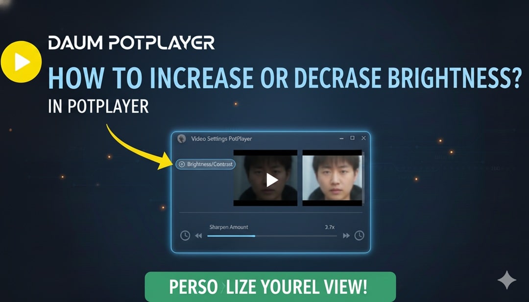 How to increase or decrease brightness in potplayer min