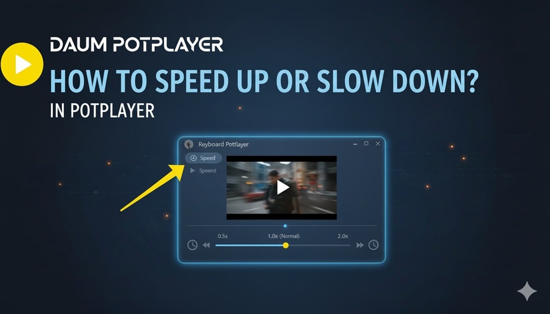 How to speed up or slow down potplayer video min