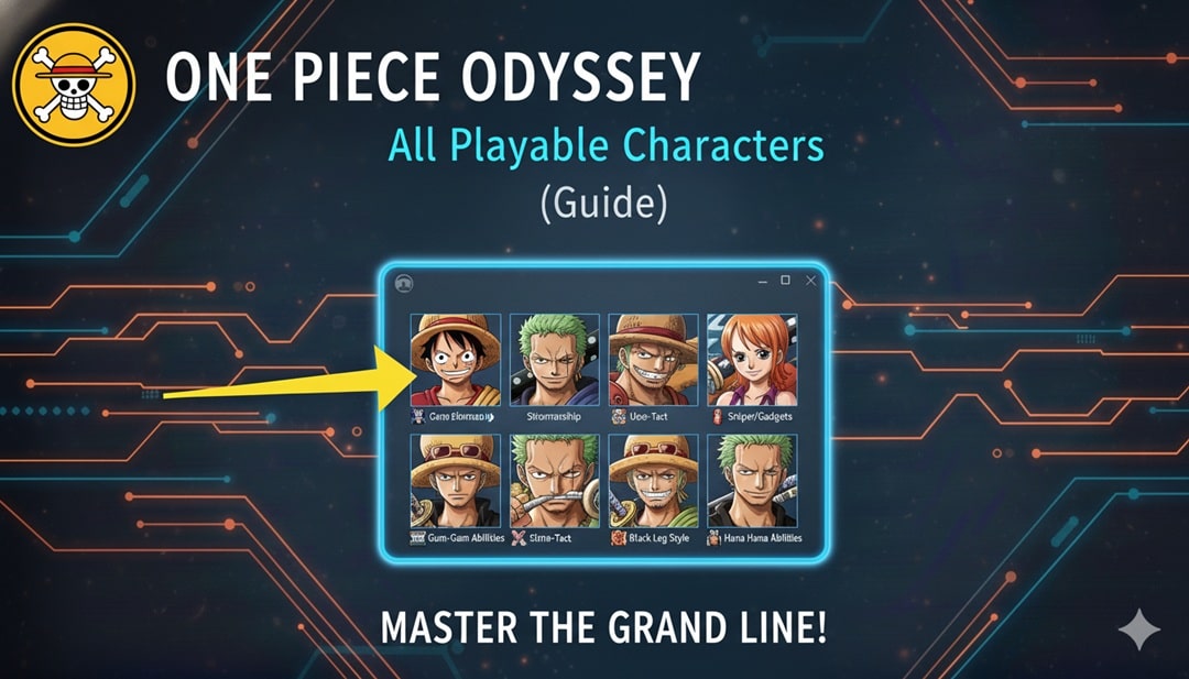 All playable characters in one piece odyssey min