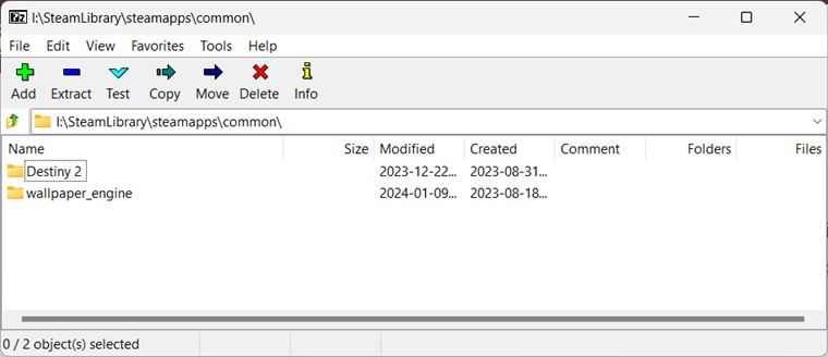 7Zip easy user interface