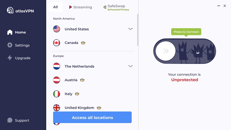 Atlas vpn screenshot 1