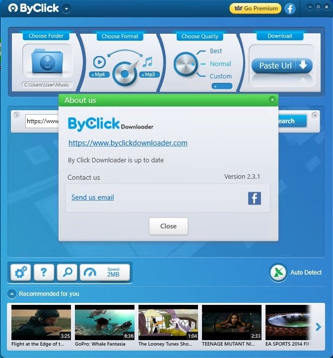By click video downloader screenshot 1