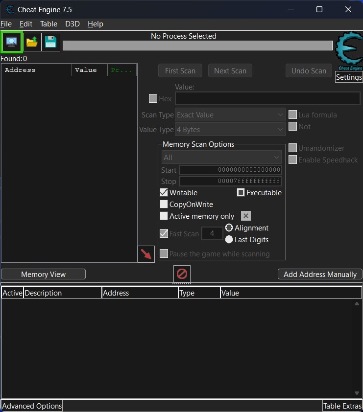 Cheat engine screenshot 002