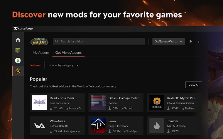 Curseforge app screenshot 3