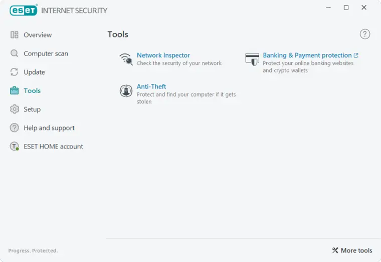 Eset internet security screenshot 1