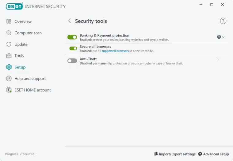 Eset internet security screenshot 3