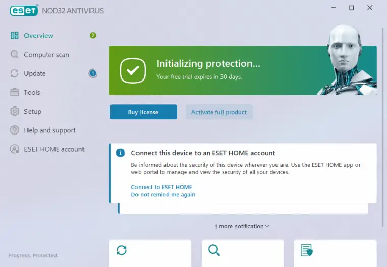 Eset nod32 antivirus screenshot 2