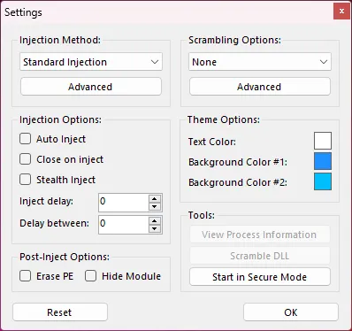 Extreme injector screenshot 2