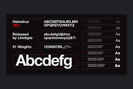 Helvetica font 1