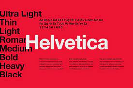 Helvetica font 2