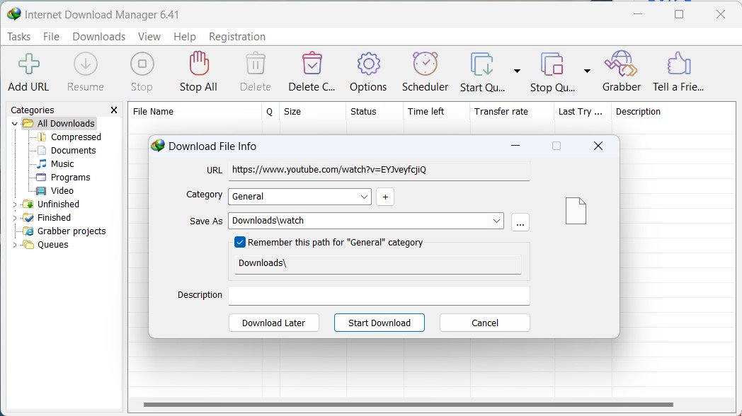 Internet download manager screenshot 002