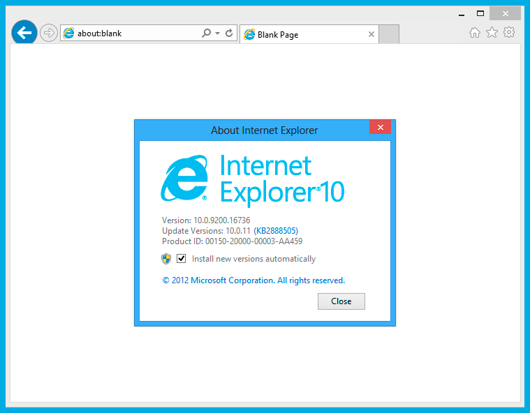 Internet explorer 10 1