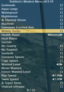 Kiddions modest menu in game preview 2
