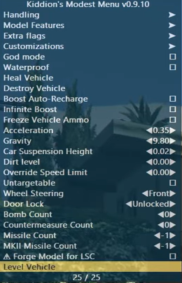 Kiddions modest menu in game preview 4
