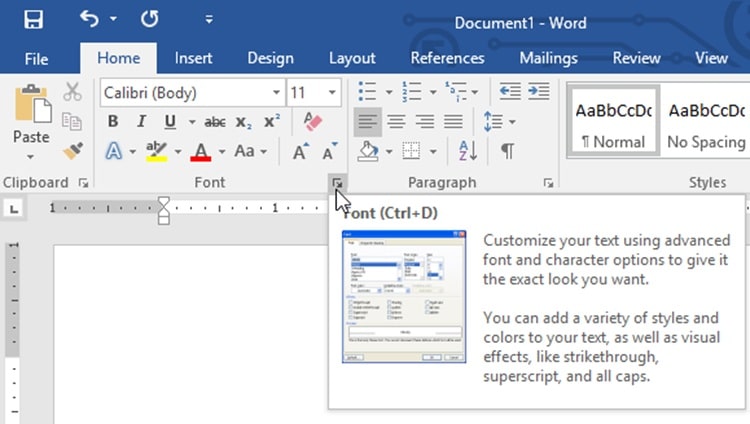 Microsoft word 2016 screenshot 2 min