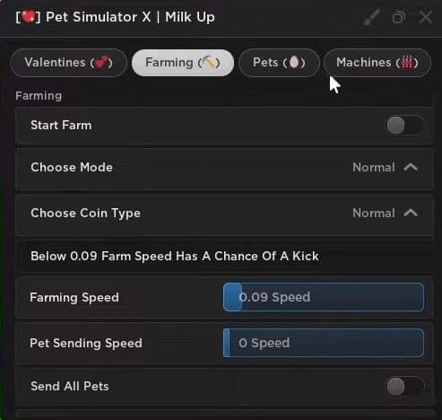 Pet simulator x script gui