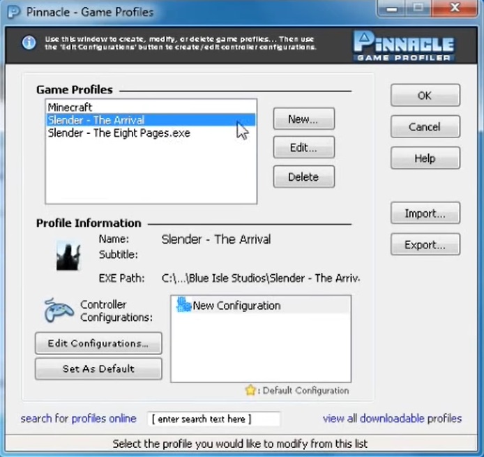 Pinnacle game profiler screenshot 2