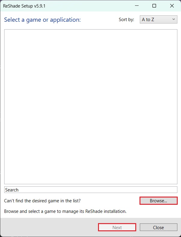 Reshade setup v5.9.1