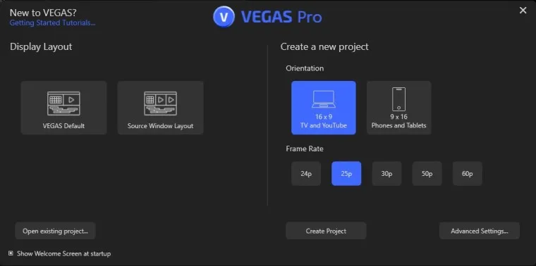 Sony vegas pro screenshot 1