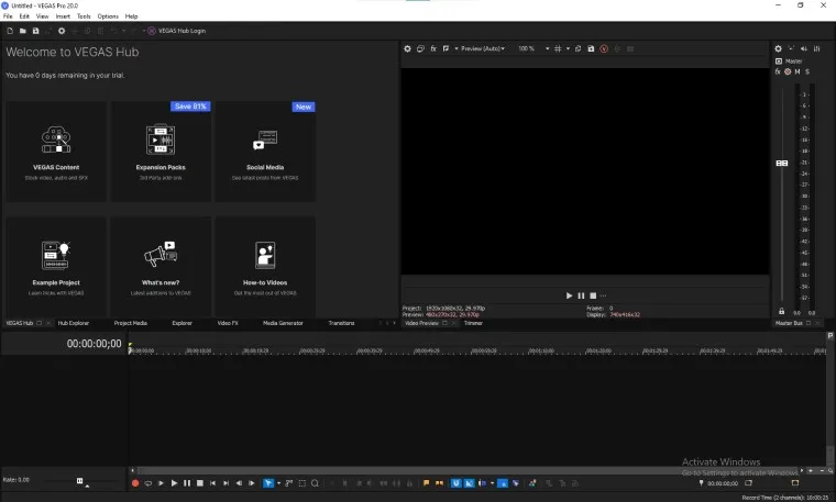 Sony vegas pro screenshot 2