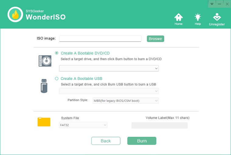 Sysgeeker wonderiso screenshot 2