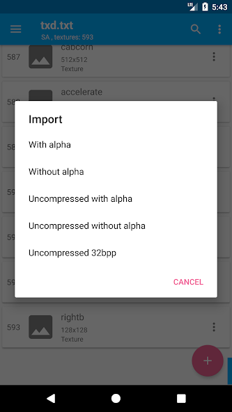 Txd tool apk interface 3