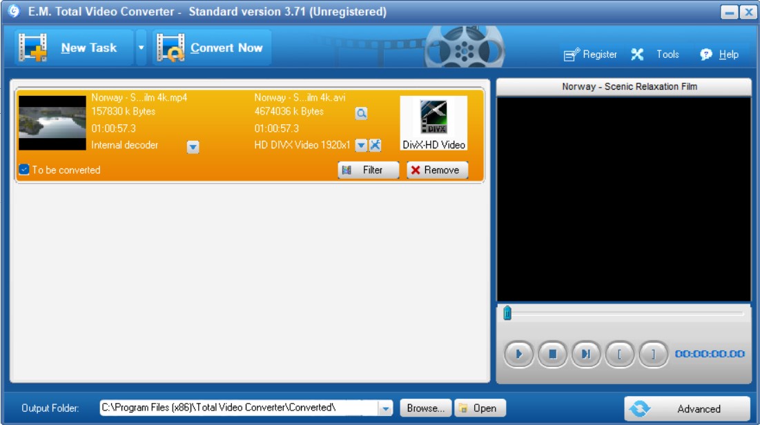 Total video converter conversion
