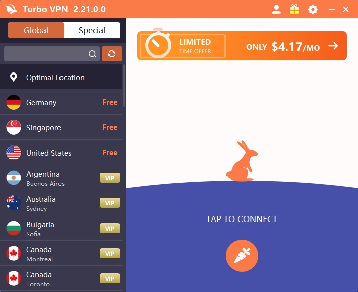 Turbo vpn screenshot 1