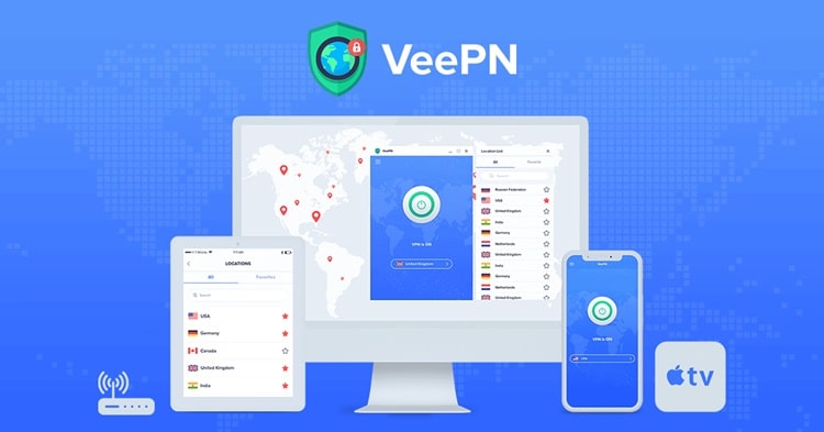 Vpn service by veepn fast, secure & anonymousw min