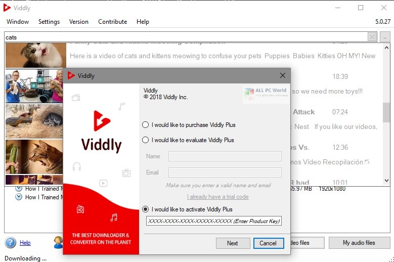 Viddly youtube downloader 3