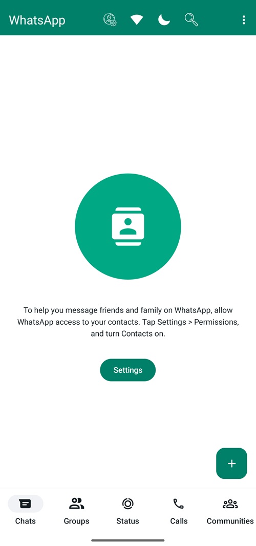 Whatsapp gold home screen