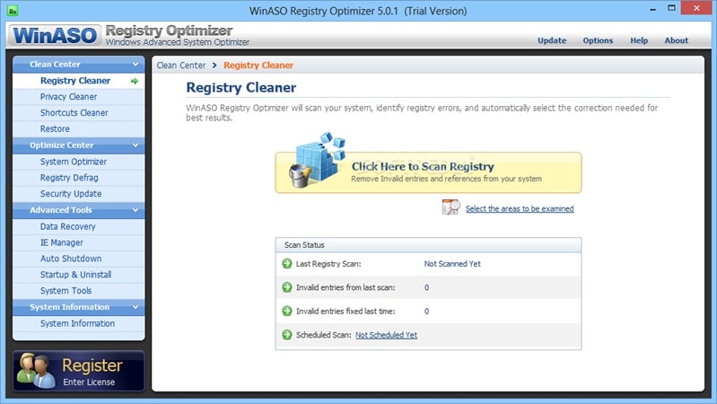 Winaso registry optimizer 1 min
