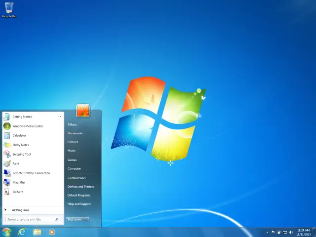Windows 7 SP1 Screenshot