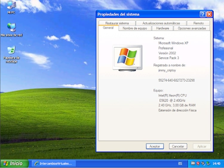 Windows xp sp3 1 min