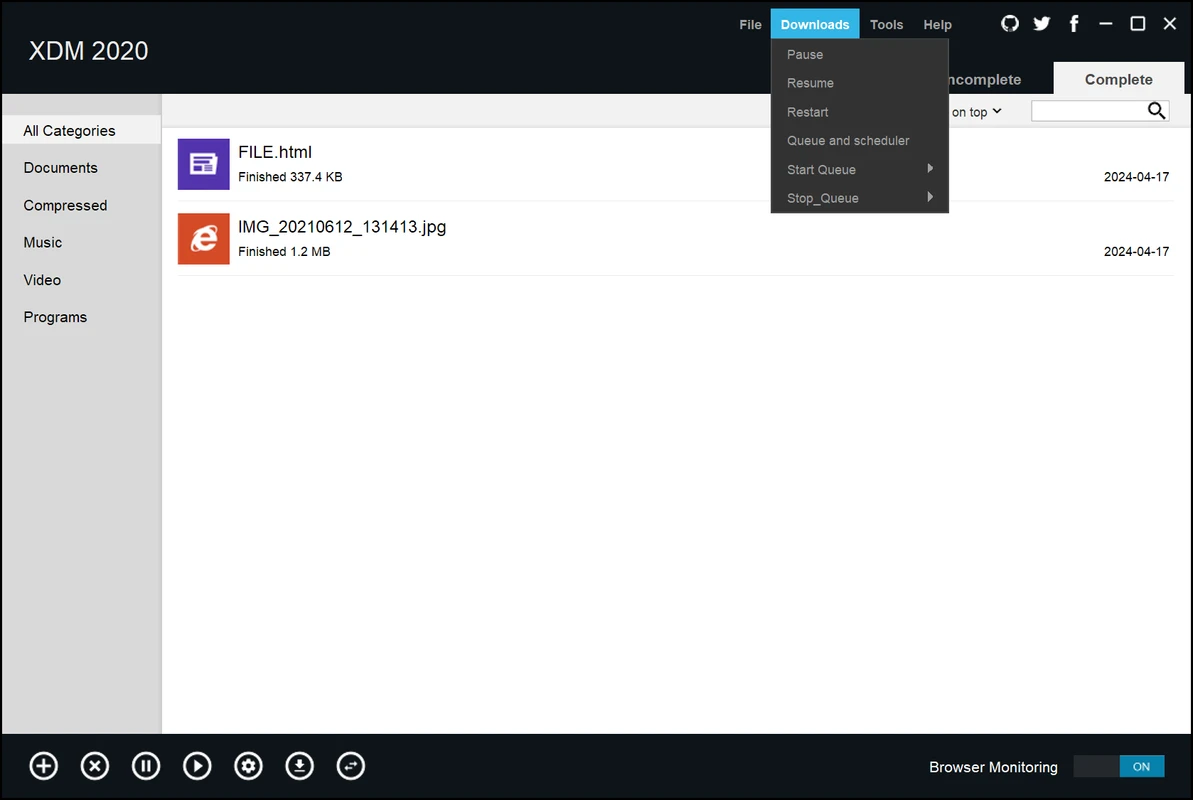 Xtreme download manager image 2