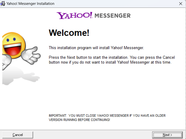 Yahoo instant messenger 001