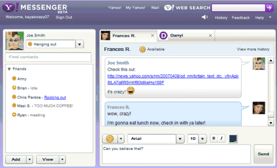 Yahoo messenger 2