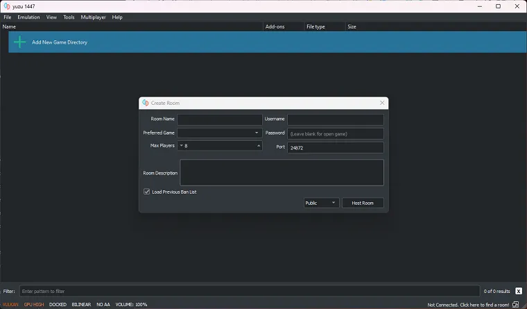 Yuzu switch emulator screenshot 3