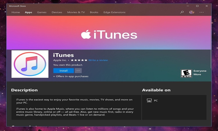 Itunes for windows 3