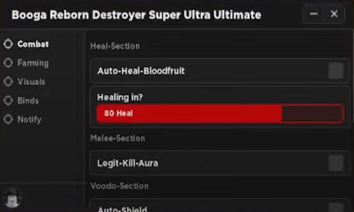 Booga booga reborn destroyer super ultra ultimate script gui